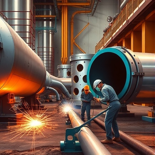 plastic pipeline construction platinum girth weld pipeline