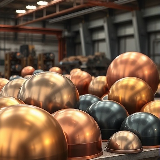 metalwork spun hemisphere steel spheres hemispherical
